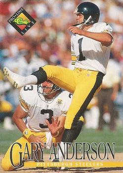 Gary Anderson Pittsburgh Steelers 1994 Pro Line Live NFL #107